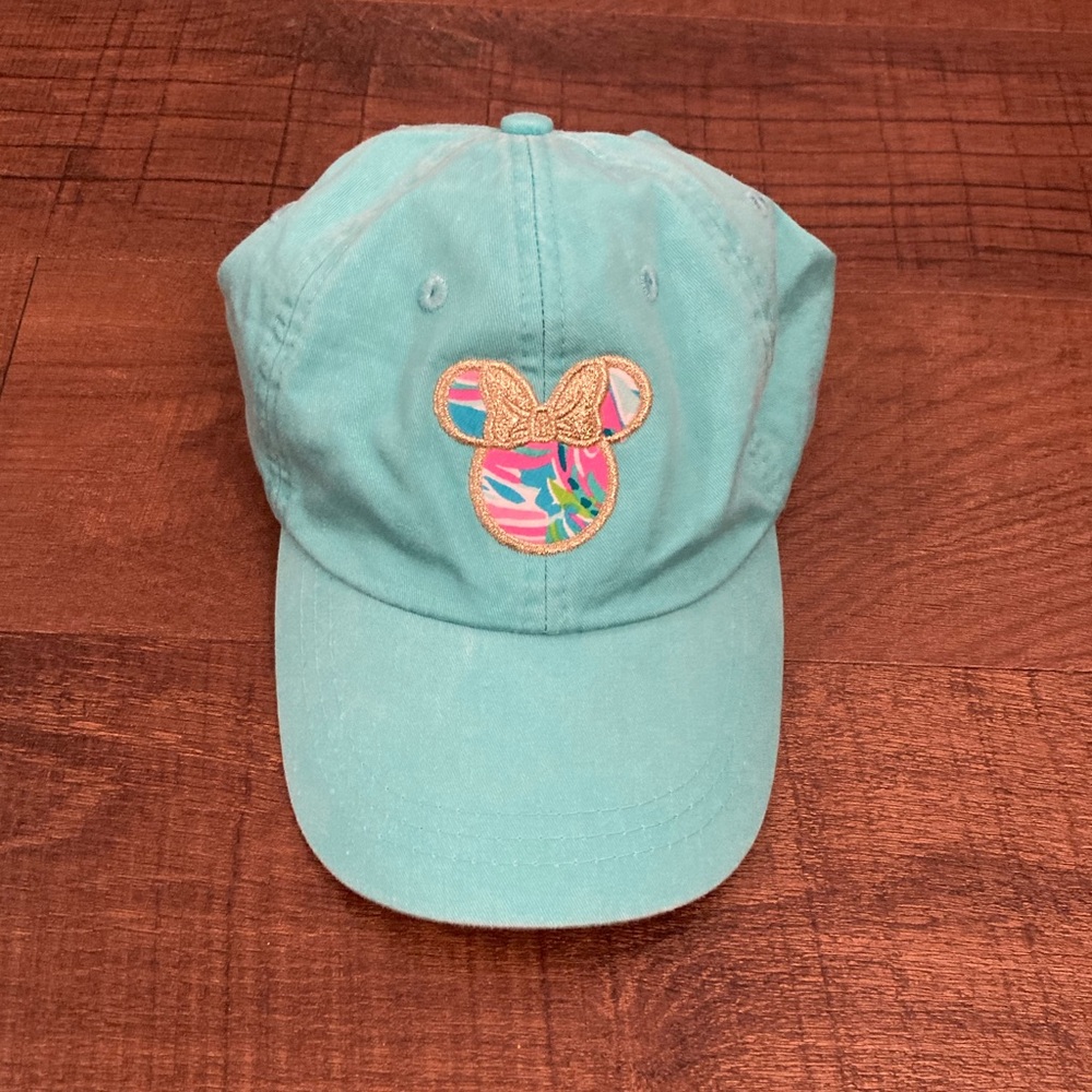 Adams Disney Minnie Mouse Teal Turquoise Brushed Dad Cap Adjustable Park Day